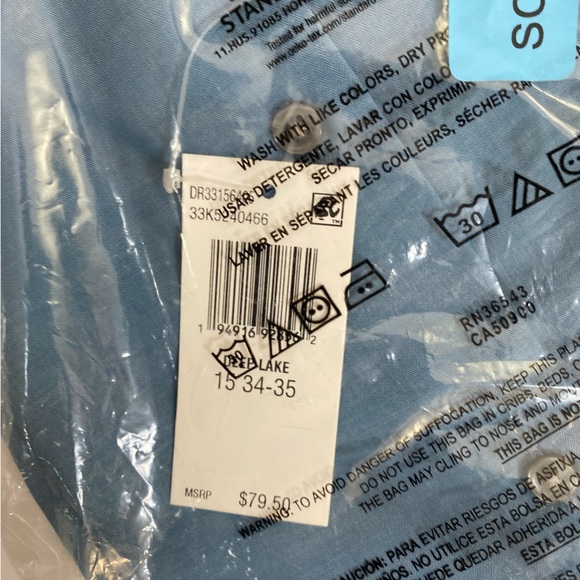 Calvin Klein Dress Shirt Size 15 NWT - Picture 4 of 5